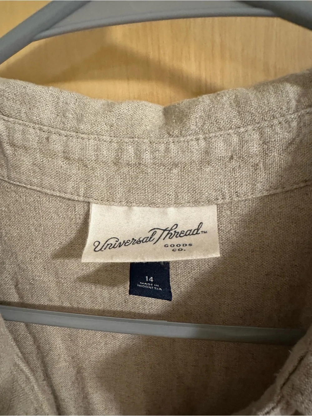 Universal Thread Beige Button-Front Utility Jumpsuit